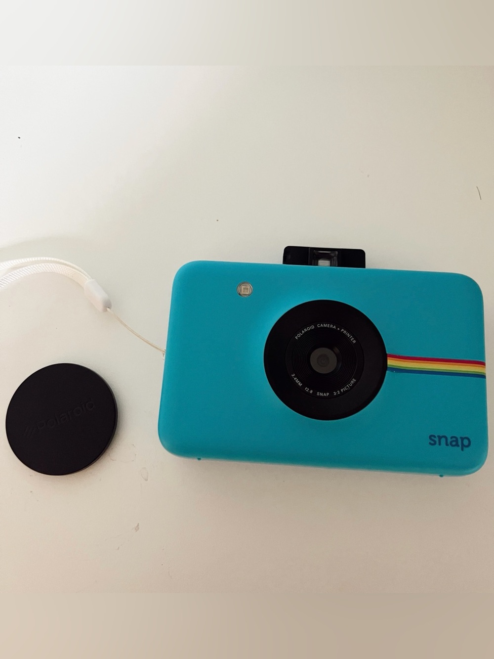 Polaroid Snap Instant Digital Camera - Blue with Rainbow Accent